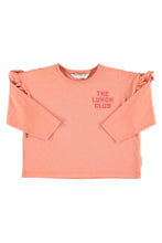piupiuchick longsleeve t-shirt pink with apple print