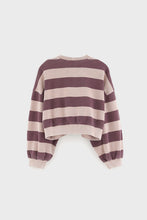 bellerose fenya cropped sweatshirt cheeks / wine