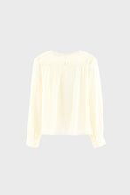 bellerose hacer blouse met lange mouwen ecru