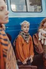 piupiuchick sweatshirt camel with "school trip" print