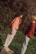 piupiuchick trousers light blue denim with red dots