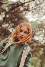 piupiuchick hoodie green with apple print