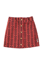 piupiuchick short skirt bordeaux with black flowers