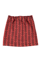 piupiuchick short skirt bordeaux with black flowers