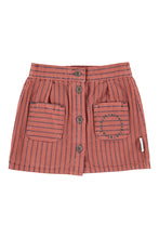 piupiuchick short skirt bordeaux with black stripes