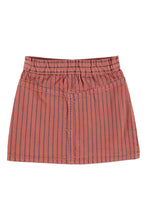 piupiuchick short skirt bordeaux with black stripes