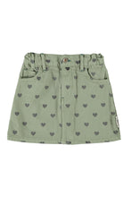 piupiuchick short skirt olive green with black hearts
