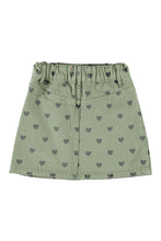 piupiuchick short skirt olive green with black hearts