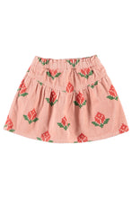 piupiuchick short skirt pink with big flowers