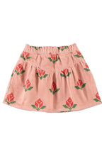 piupiuchick short skirt pink with big flowers
