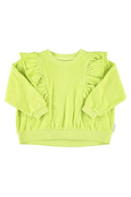 piupiuchick sweatshirt with frills lime