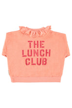 piupiuchick sweatshirt with collar pink with apple print