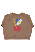 piupiuchick sweatshirt brown with "captain" print