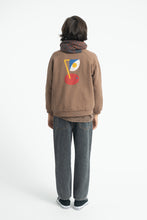 piupiuchick sweatshirt brown with "captain" print