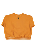 piupiuchick sweatshirt camel with "school trip" print