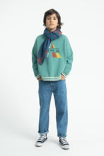 piupiuchick sweatshirt green with "here we go" print