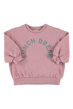 piupiuchick oversized sweatshirt pink with "lunch break" print