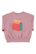 piupiuchick oversized sweatshirt pink with "lunch break" print