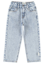 piupiuchick unisex trousers fadded light blue denim