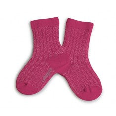 collégien korte kousen pink lady brillant