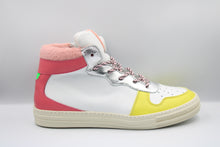 Rondinella halfhoge sneaker roze/geel