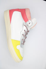 Rondinella halfhoge sneaker roze/geel