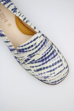 Ocra loafer gebroken wit met print