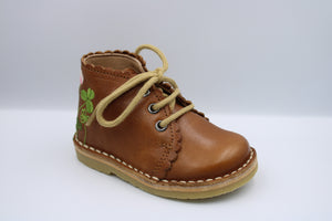 Petit Nord Blooming Clover Scallop Boot Cognac