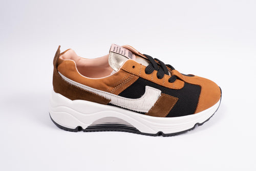 Rondinella runner camel en zwart