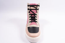 gallucci hoge sneaker in zwarte en roze tinten