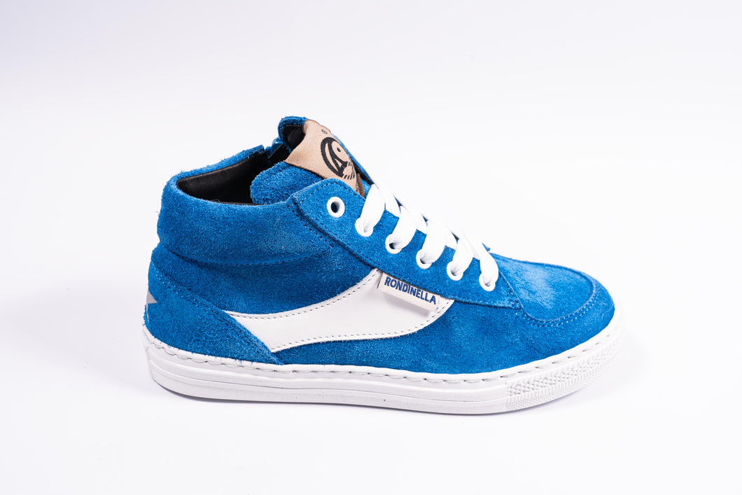 Rondinella halfhoge blauwe sneaker
