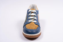 falcotto eerste sneakertje blauw/okergeel/groen