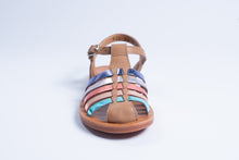 Pom d'Api gesloten sandaal met pastelkleuren