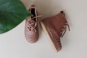 Scandic Gypsy woven boots tan