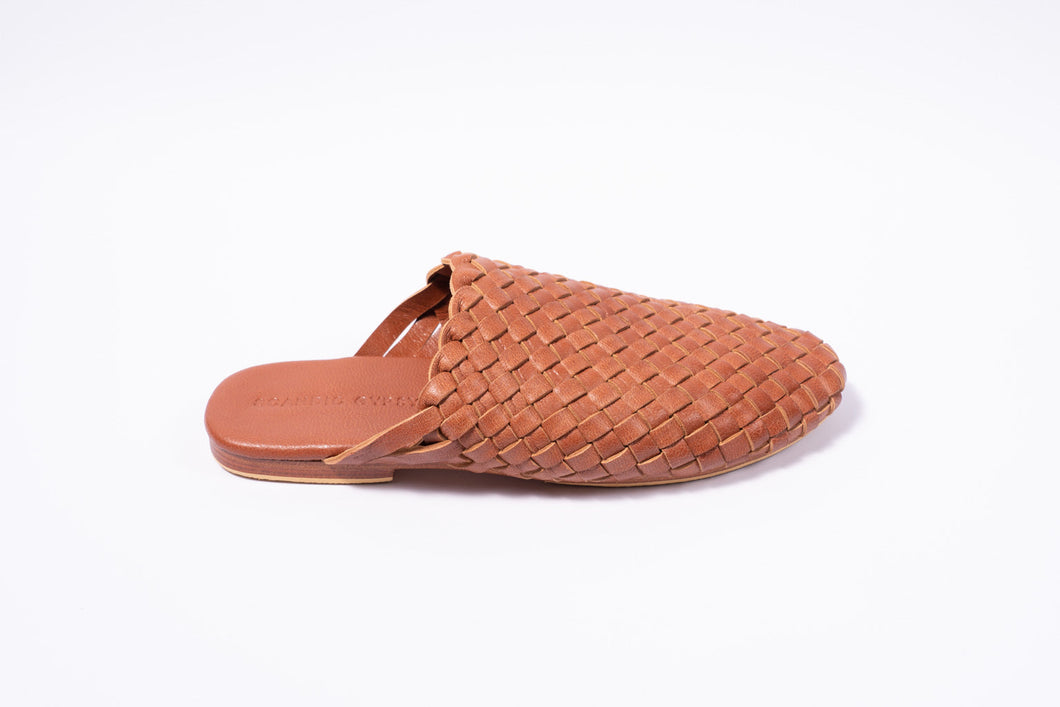 Scandic Gypsy Woven mule tan