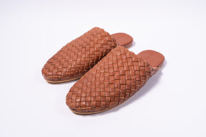 Scandic Gypsy Woven mule tan