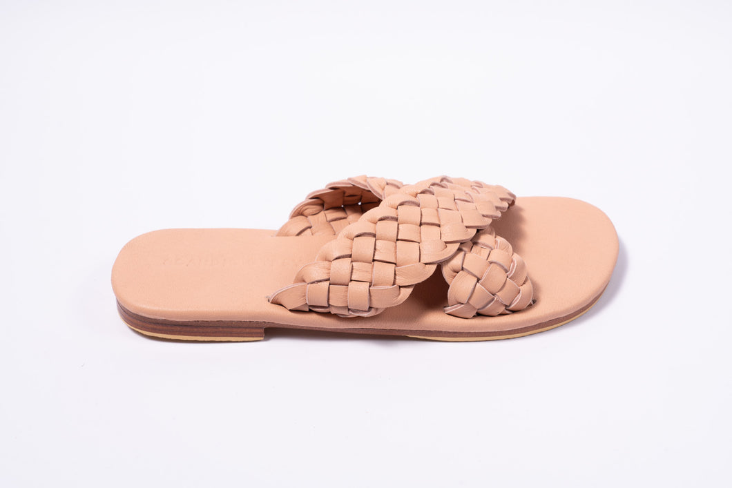 Scandic Gypsy Woven leather Maja sandal nudie